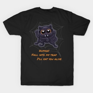 Smewder, the Skrunkly Spooky Spider Cat T-Shirt